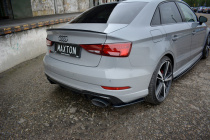 Audi RS3 8V 2017-2020 Bakre Sido Splitters V.1 Sedan Facelift Maxton Design